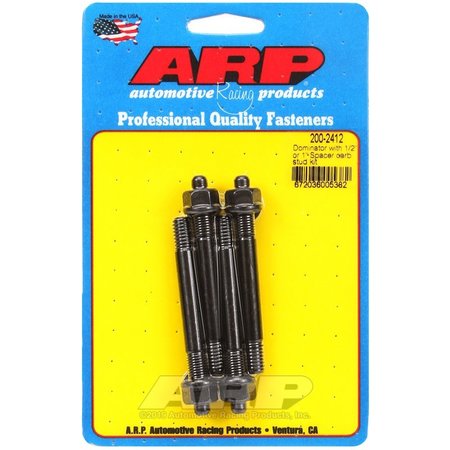 ARP DOMINATOR WITH 1/2IN OR 1IN SPACER CARB STUD KIT 200-2412